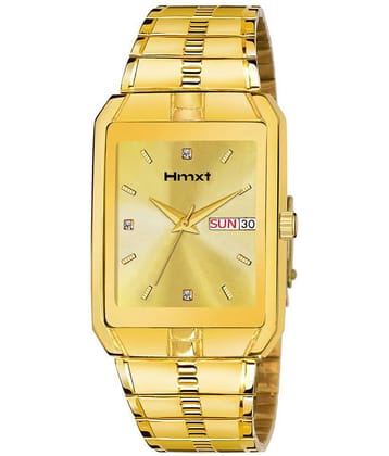 HMXT Gold Metal Analog Men's Watch