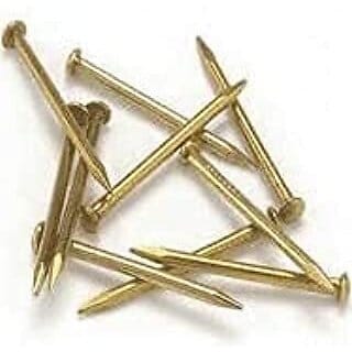 ASTRO-D PURE AND ORIGINAL BRASS NAILS/PITAL KEEL pack of 11, (Gold, Brass)
