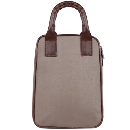 Mink Grey Marvel: PVC Coated Matty Insulated Tiffin Bag/Lunch Bag (TB06)