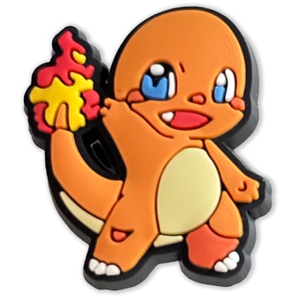 Fiery Dragon-Inspired Shoe Charm