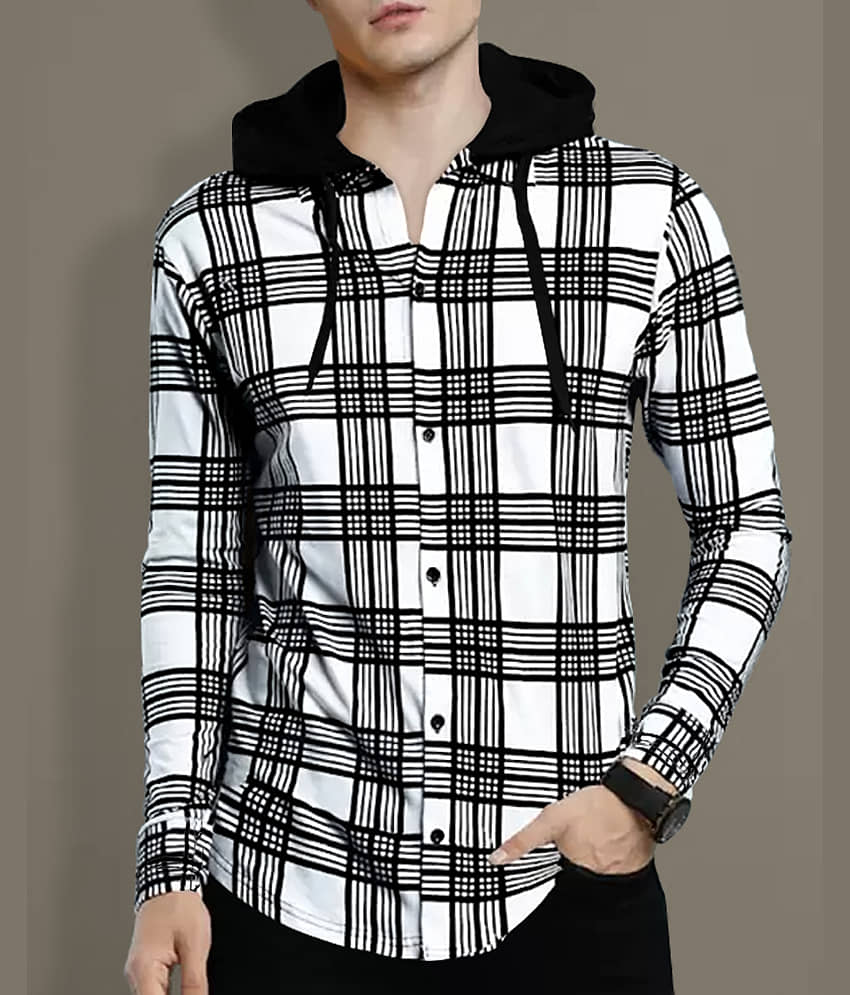 Eyebogler Cotton Blend Regular Fit Checks Full Sleeves Men's Casual Shirt - Sea Green ( Pack of 1 )