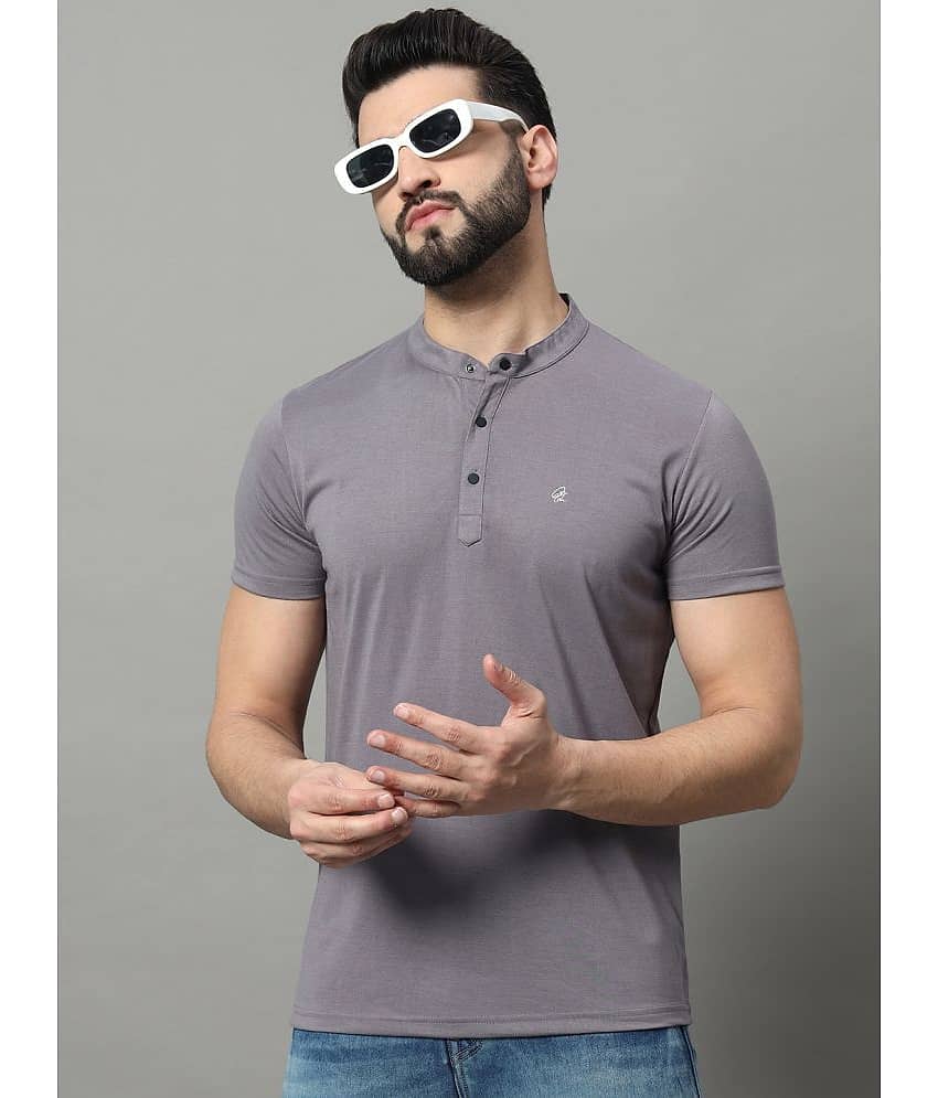 OGEN Pack of 1 Cotton Blend Regular Fit Men's T-Shirt ( Lavender )