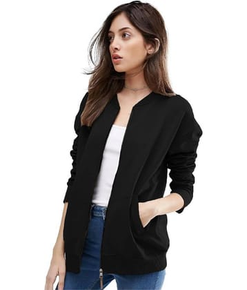 Leotude - Fleece Black Bomber Jackets