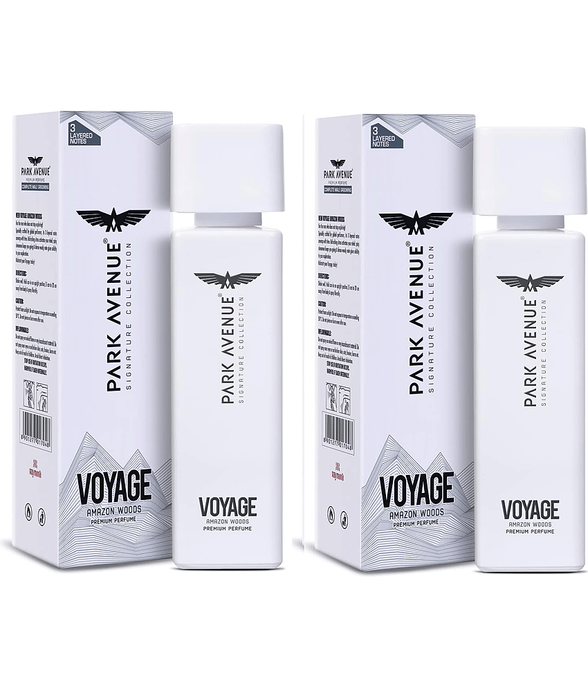 Park Avenue Voyage Liquid Perfume,120Ml EACH Perfume Body Spray for Men,Unisex,Women 240 ml ( Pack of 2 )