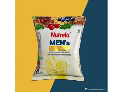 Nutrela Men Superfoods With Whey Protein Powder - 150g Vanilla Flavor