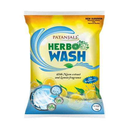 Patanjali Herbo Wash Superior Detergent Powder 1kg