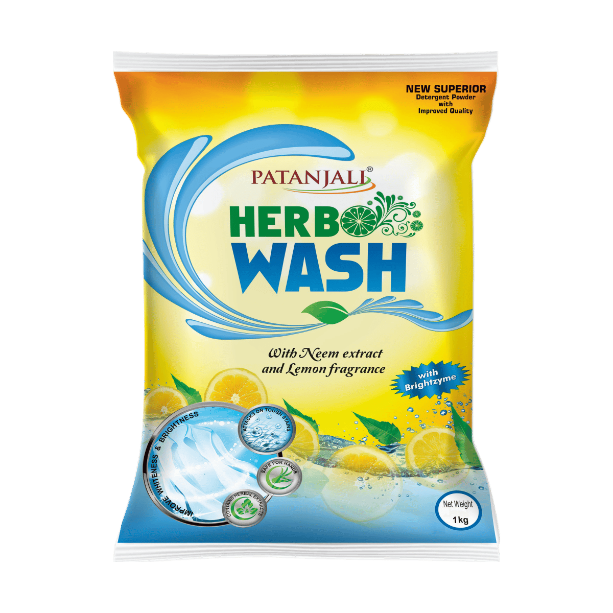 Patanjali Herbo Wash Superior Detergent Powder 1kg