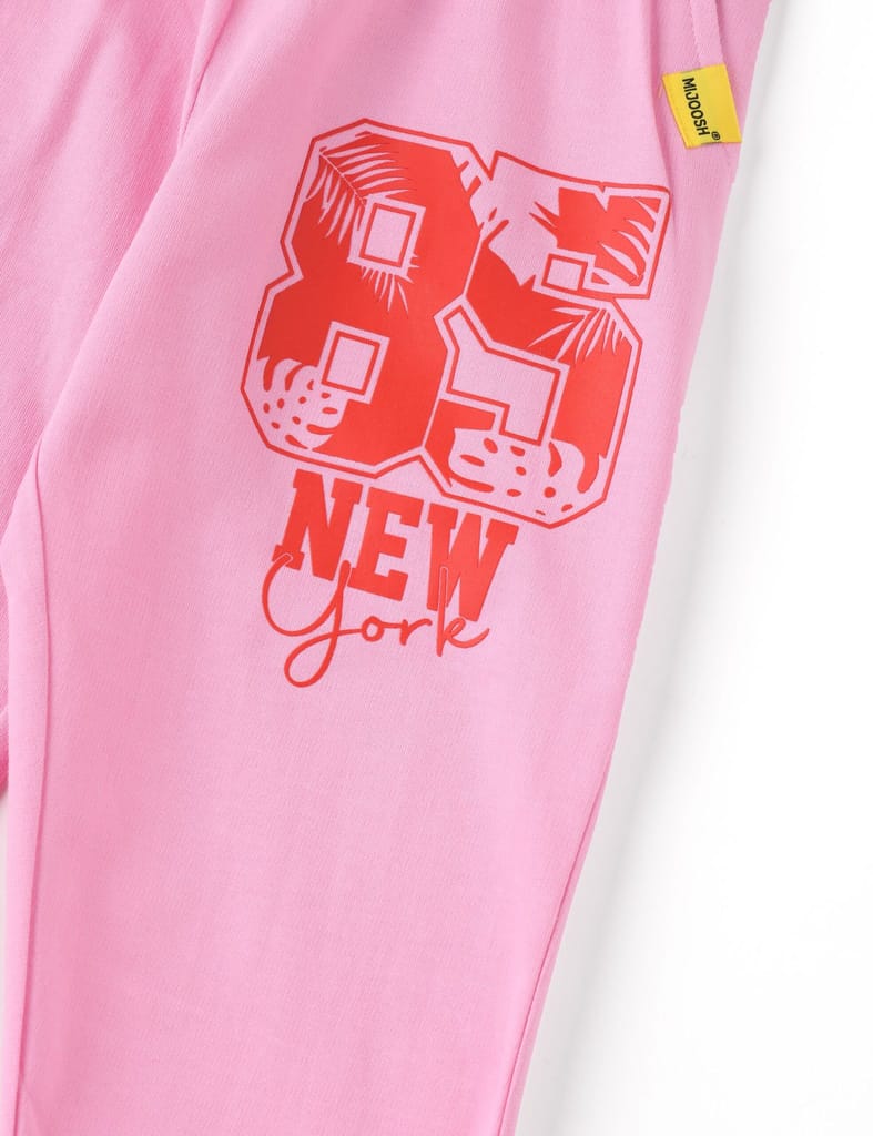 Chic Kids Girls Capri Pants Cotton French Terry Bon Bon Pink New York 2025 at ShopCircuit | ONDC
