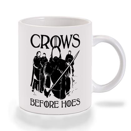 Multicolor Game Of Thrones Crows Before Hoes Ceramic Mug