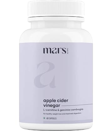Mars by GHC Weight loss Supplement with Apple Cider Vinegar, Garcinia Cambogia| Veg Capsules (60 Capsules)