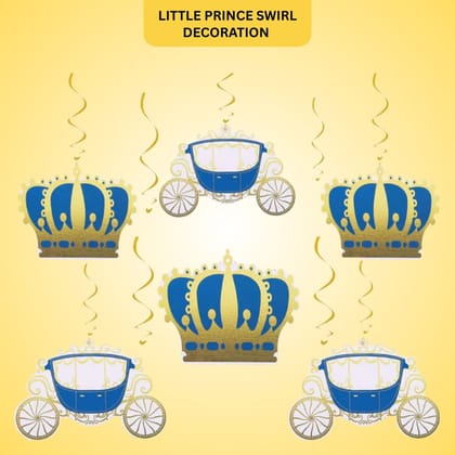 Little Prince Swirl Decoration - 12PC