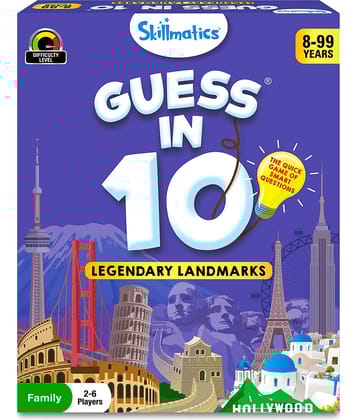 Skillmatics Card Game - Guess in 10 Legendary Landmarks, Educational Travel Toys for Boys, Girls, and Kids Who Love Board Games, Geography and History, Gifts for Ages 8, 9, 10 and Up