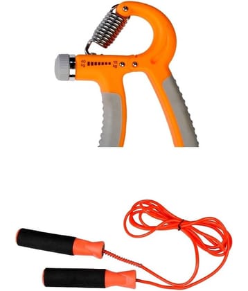 Skipping Rope and Adjustable Hand Grip Combo