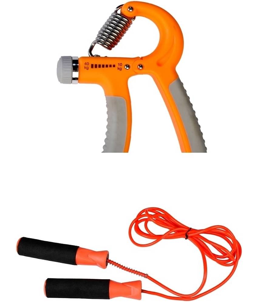Skipping Rope and Adjustable Hand Grip Combo