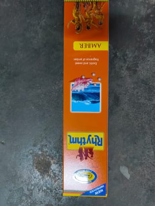 Cycle Brand Rhythm Incense Sticks Exotic and Sweet Amber Fragrance 97 sticks