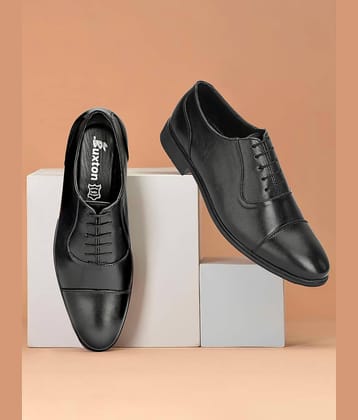 Buxton Black Men's Oxford Formal Shoes