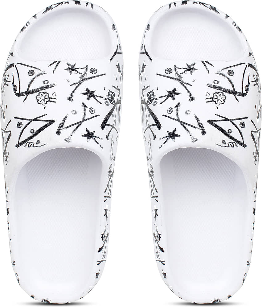 Pampy Angel - White Men's Slide Flip flop