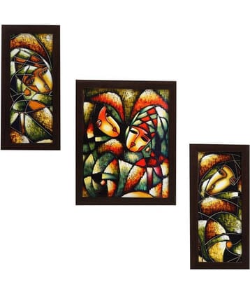 Indianara - Abstract Painting With Frame