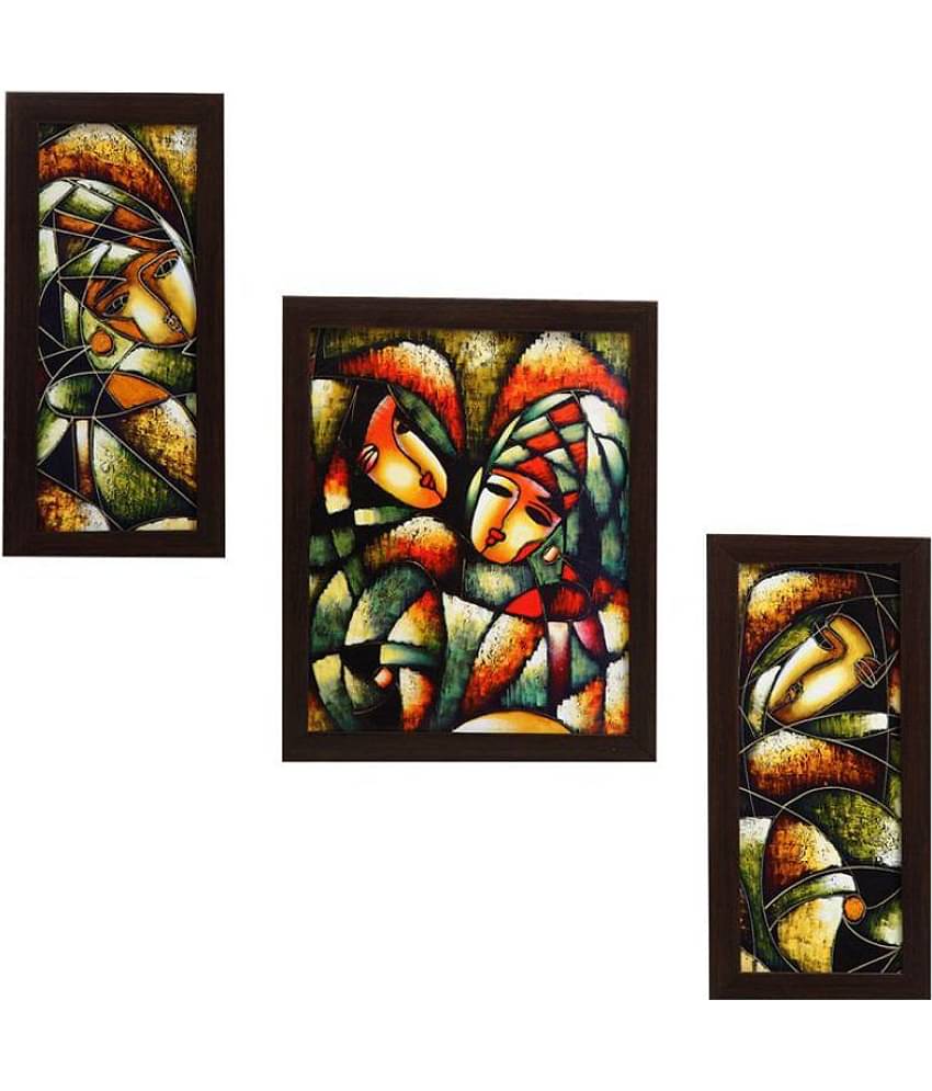 Indianara - Abstract Painting With Frame