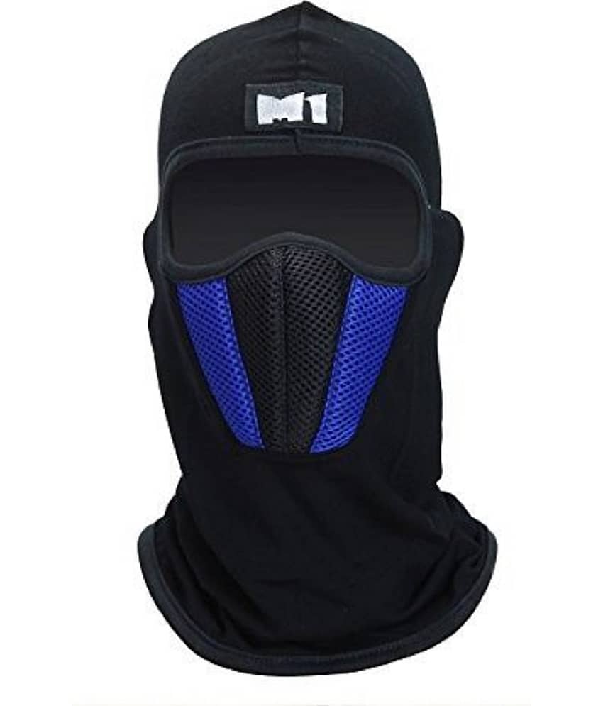 Auto Hub Blue Nylon Anti Pollution Mask ( Pack of 1 )
