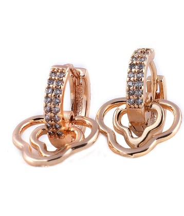 Shankhraj Mall Rose Gold A.D Earing For Girl Or Women