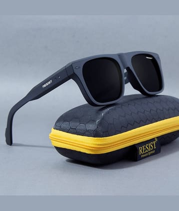 RESIST EYEWEAR Black Square Sunglasses ( Pack of 1 )