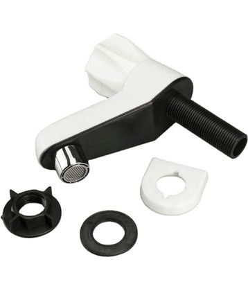 Bathfax PVC Pillar Cock Tap for Wash Basin (Pack of 1) Plastic (ABS) Bathroom Tap (Bib Cock)