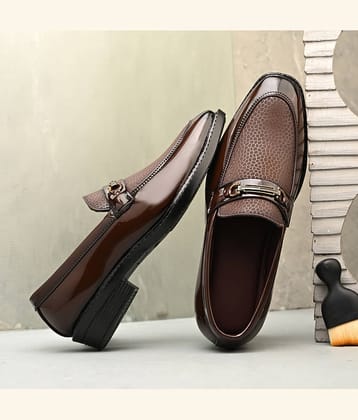 Leeport 5715_GID Black Men's Slip On Formal Shoes