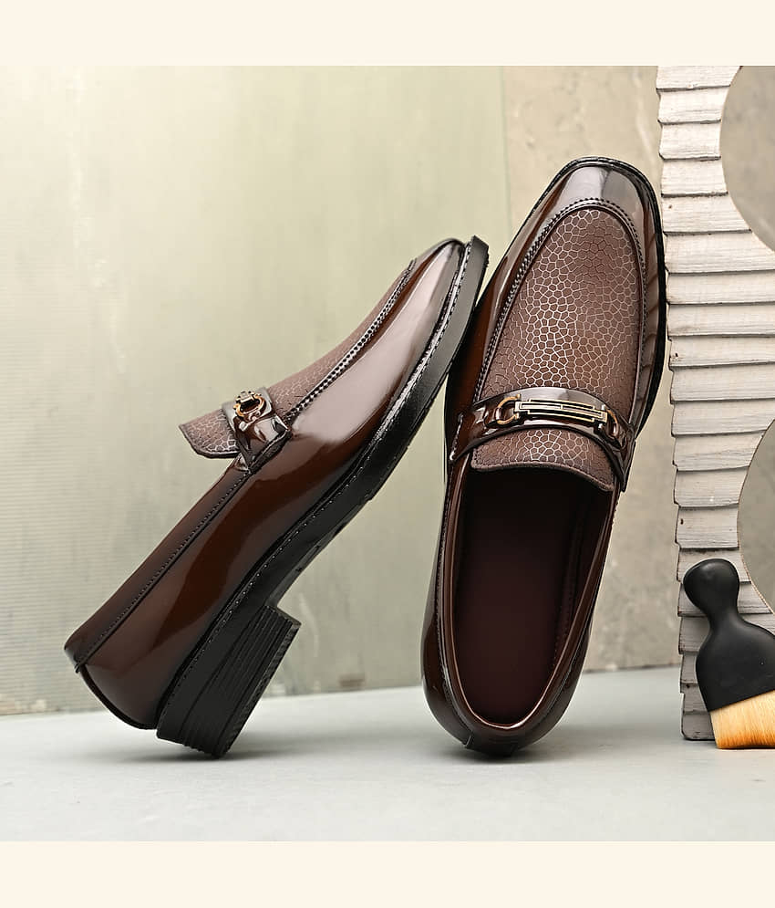 Leeport 5715_GID Black Men's Slip On Formal Shoes