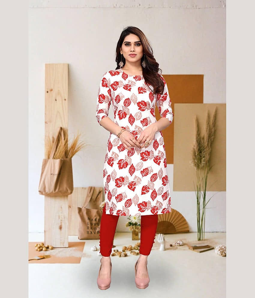 KETAKI FASHION Pack of 1 Crepe Printed Straight Women's Kurti - ( Multicolor )