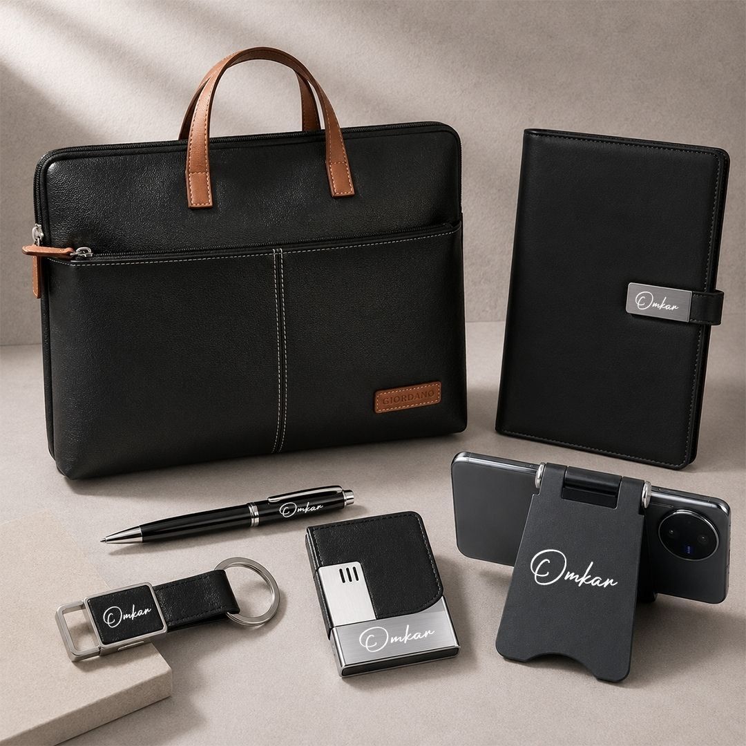 Personalised 6-in-1 Executive Laptop Bag Gift Set