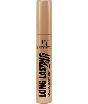 Half N Half Long Lasting Mascara Volume 24H, Amazing Look Mascara Infinity Lash Power Volume Waterproof, Black (11ml)