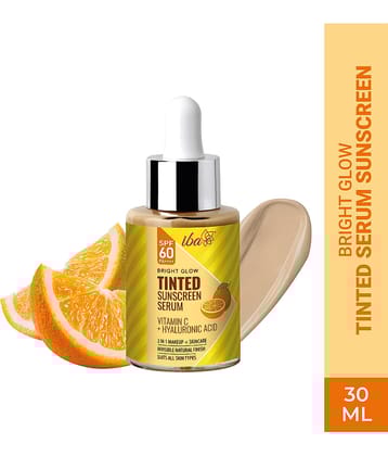 Iba Bright Glow Tinted Sunscreen Serum for All Skin Types SPF 60 PA++++, 30ml, (Pack of 1)