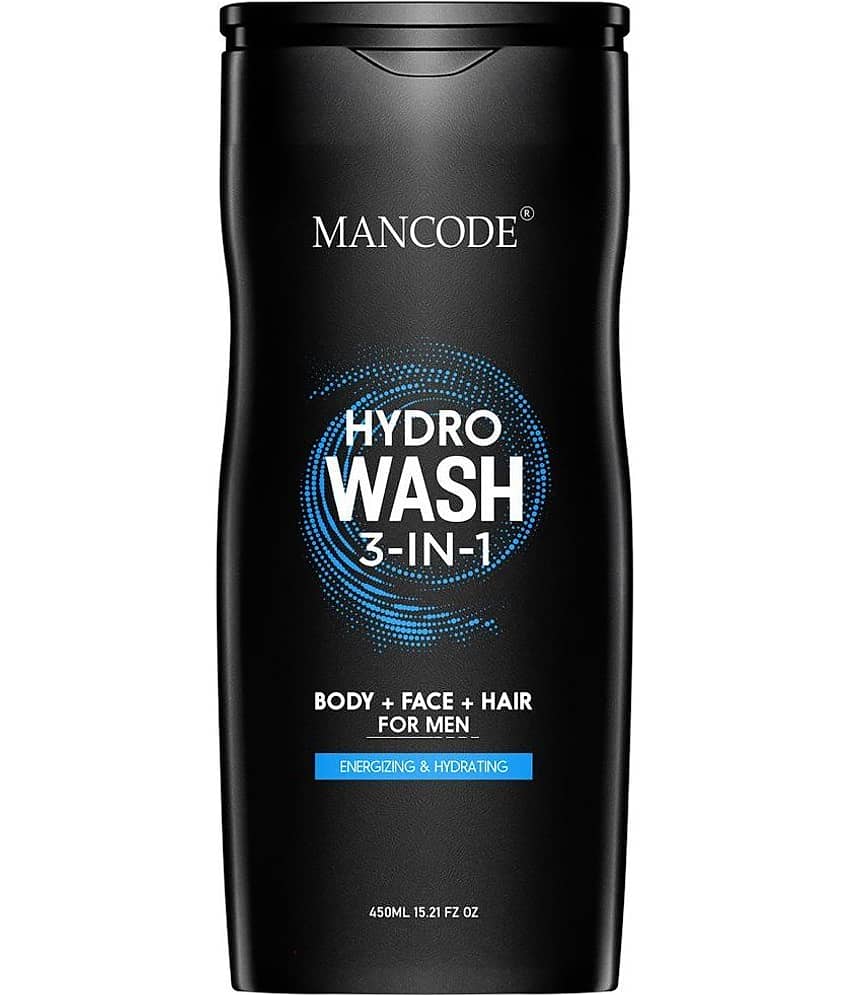 Mancode Hydro Body Wash For Men , 3 In 1 Active Body Wash For Body, Shower Gel For Men,450 ml (Pack of 1 fo 1)
