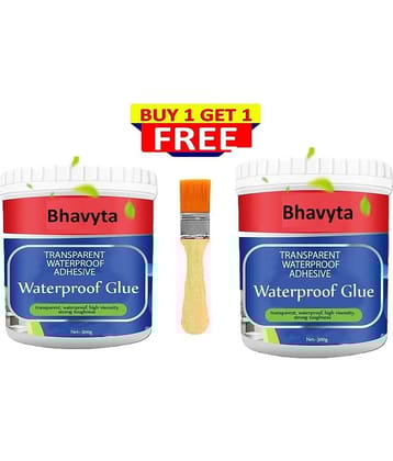 Crack Seal Glue 300gm with Brush Transparent Waterproof Glue for Art and Craft School Projects