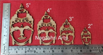 Brand Zero MDF Emblishment Meditation Buddha Design 12 - Select Your Preference Of Size & Thickness