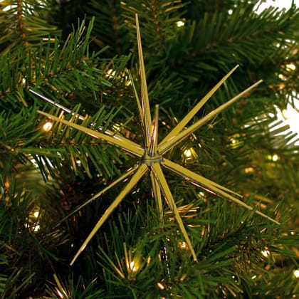 3D Gold Star Hanging Decoration Star, Acrylic Look Hanging Luminous Star for Windows, Home, Garden Festive Embellishments for Holiday Parties Weddings Birthday Home Decoration (Medium)