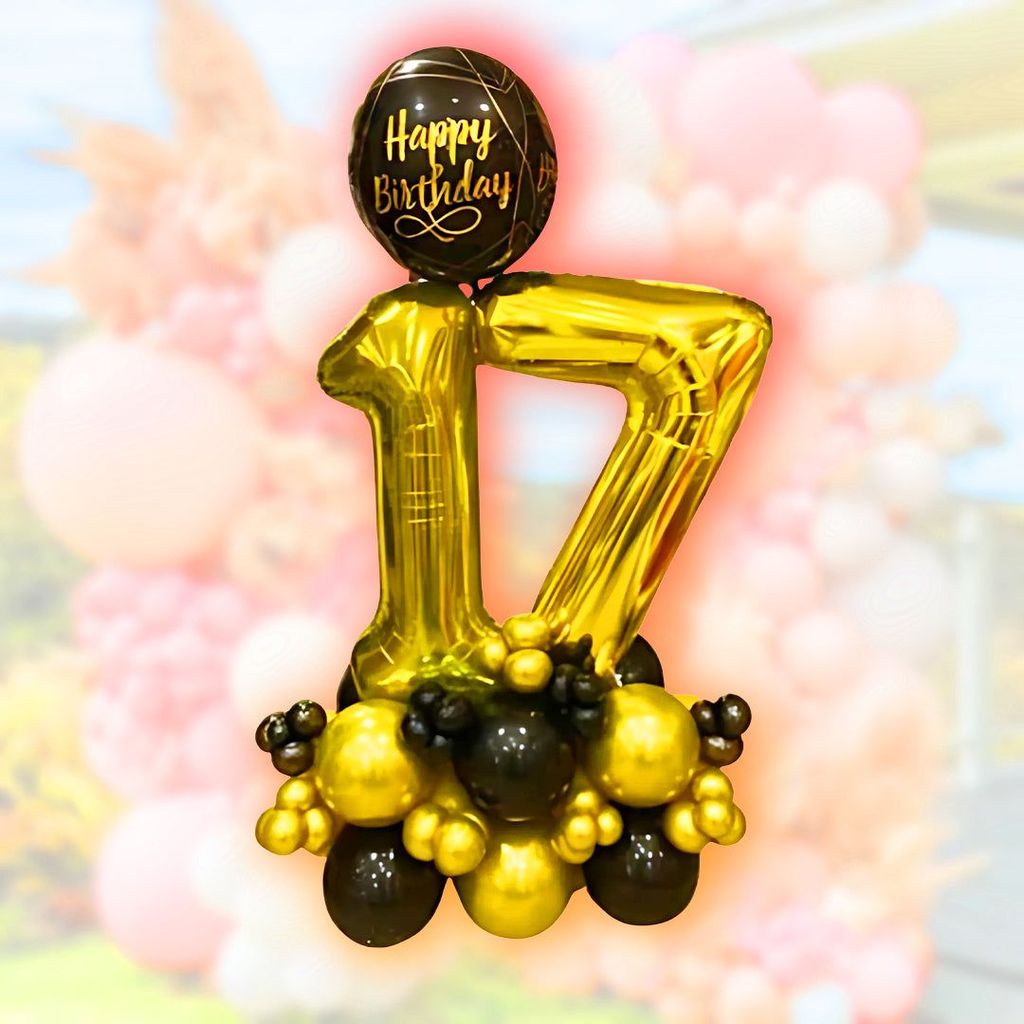 Balloon Bouquet - 17th Birthday - Party and Festive Needs | Buy online on ZillyBuy
