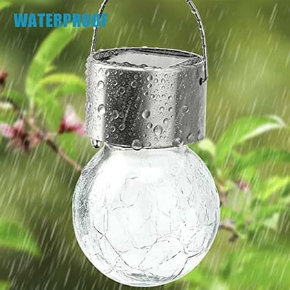 Decorative Colour Changing Cracked Glass Ball Light