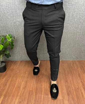 BLACK WAIST ADJUSTABLE FORMAL TROUSER-28