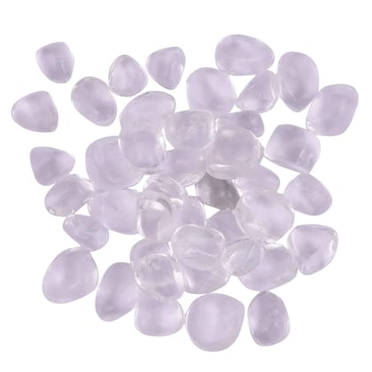 Crystals Quartz Tumble | Natural Energised Tumble Stone Gemstone,Crystal Pebble Tumble Stones for Reiki Healing,Aquariam,Gardening,Decorating,Home,Office,Pocket Stone(KI_15)  by Krishna Impex