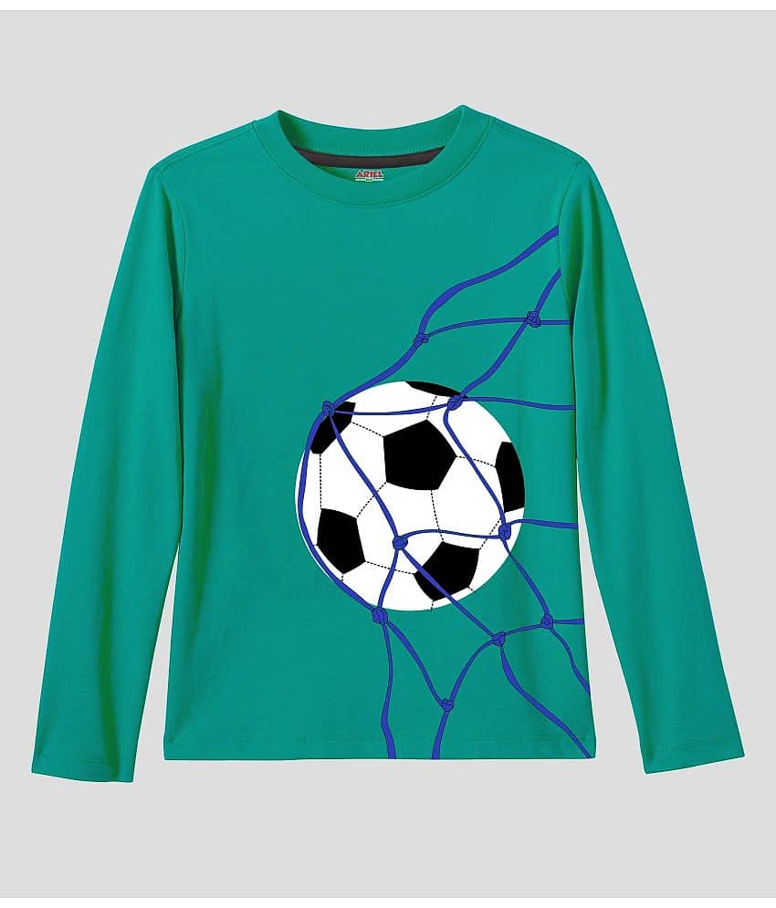 Ariel Pack of 1 Boys Cotton Blend T-Shirt ( Multicolor )