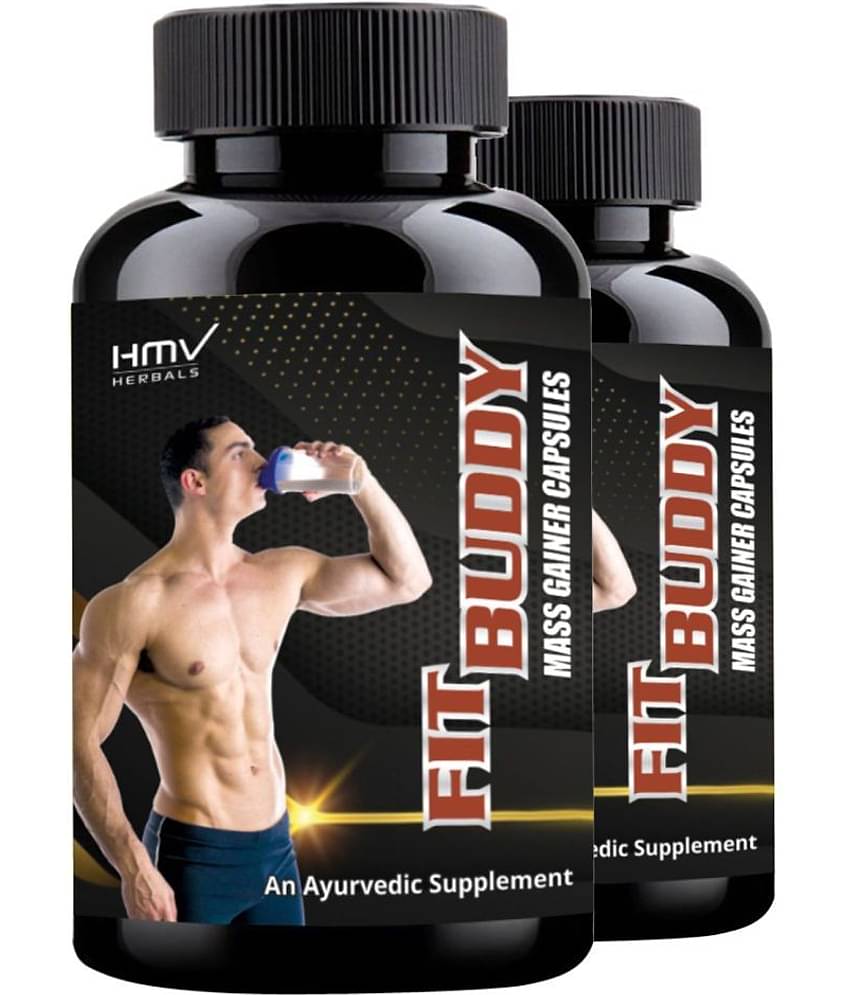 Hmv Herbals Fit Buddy Muscle Gainer Herbal Capsule 60 No.S Pack of 2