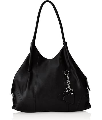 Fostelo Black P.U. Shoulder Bag