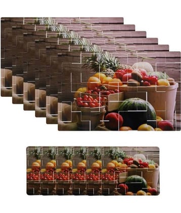 Set of 6 PVC Table Mats & Coasters