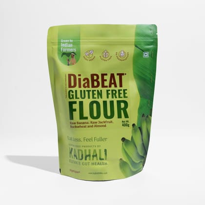 Kadhali DiaBeat Diabetic Care Flour (400g) | Low GI Multigrain Atta | Daily Rotis