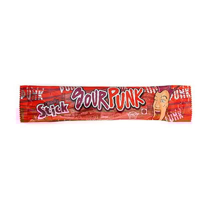 Sour Punk Candy Stick - Strawberry Flavour, 40 G