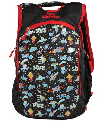 Smily Kiddos 10 Ltrs Black School Bag for Boys & Girls