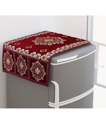 Velvet Ethnic Top Cover ( 99 53 ) Pack of 1 - Maroon