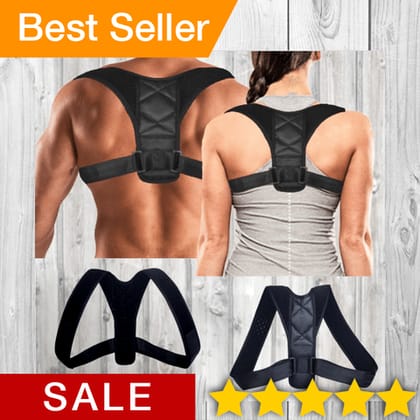 Best Selling Posture Corrector Back Brace - Clavicle Shoulder Support-M ( 28" - 38" )